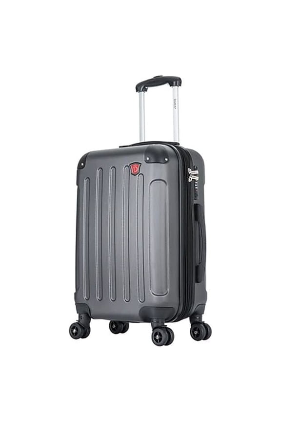 INTELY PC/ABS Plastic 4-Wheel Spinner Luggage Gray (DKINT00S-GRE)