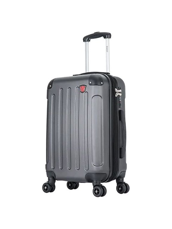 INTELY PC/ABS Plastic 4-Wheel Spinner Luggage Gray (DKINT00S-GRE)
