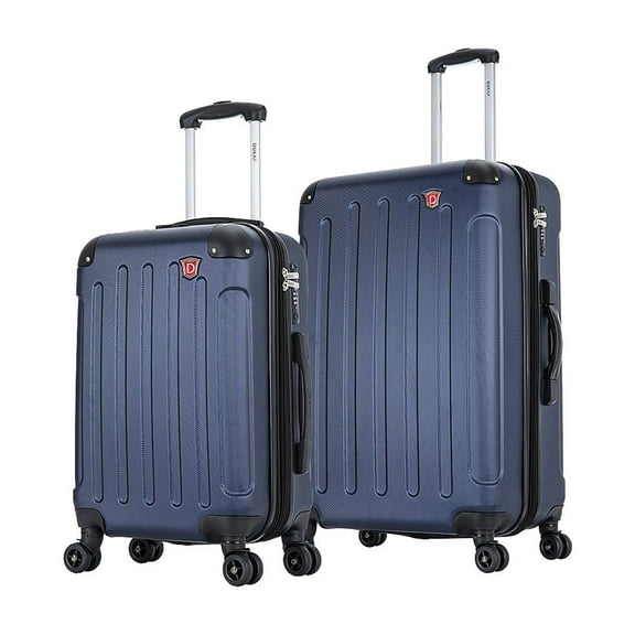 DUKAP Intely 2-Piece Plastic Luggage Set Blue (DKINT0SM-BLU)