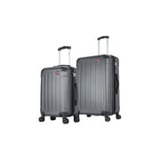 DUKAP Intely 2-Piece Plastic Luggage Set Gray DKINT0SM-GRE
