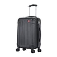 thumbnail image 1 of DUKAP Intely 20" Hardside Lightweight Carry-on Luggage with Spinner Wheels and USB Port, Black, 1 of 11