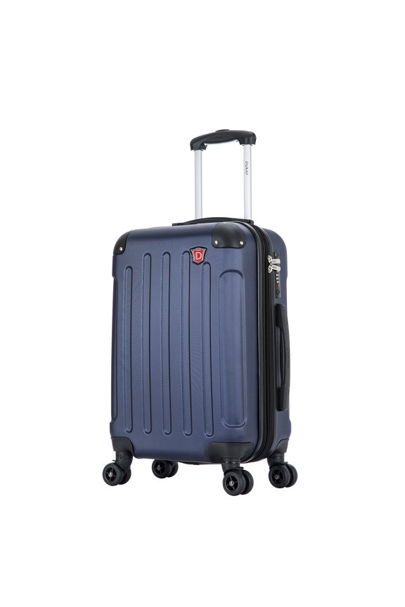 Intely 20" Hardside Lightweight Carry-on Luggage with Spinner Wheels and USB Port, Blue