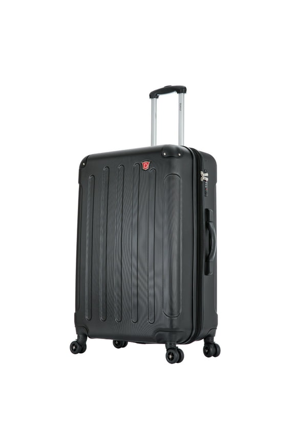 Intely 28" Hardside Lightweight Luggage with Spinner Wheels and Integrated Weight Scale, Black