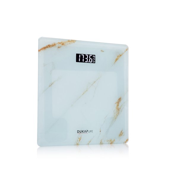 DUKAP LIFE Digital Bathroom Body Weight Scale - GOLD MARBLE