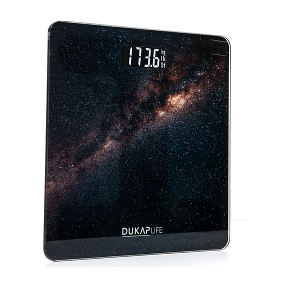 DUKAP LIFE Unique Digital Bathroom Body Weight Scale with LCD Screen Display - SPACE design