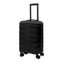 DUKAP RAV 20" Hardside Luggage with Spinner Wheels, Handle and Trolley, Black
