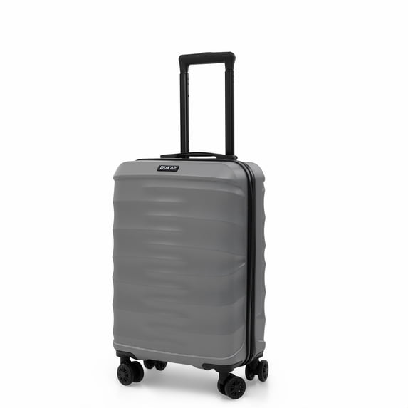 DUKAP RAV 20" Hardside Luggage with Spinner Wheels, Handle and Trolley, Silver