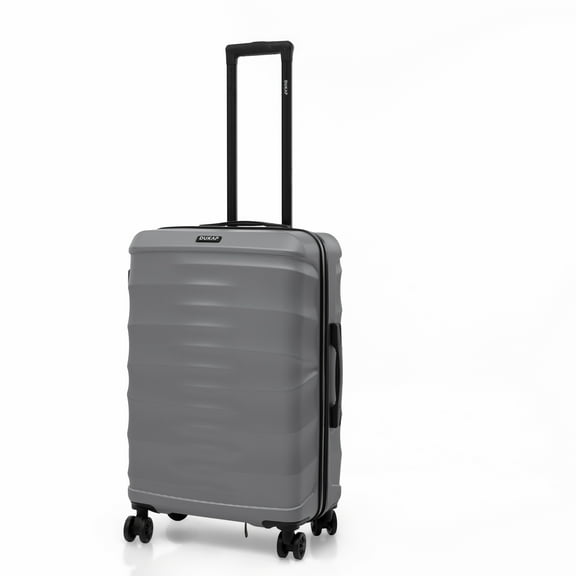 DUKAP RAV 24" Hardside Luggage with Spinner Wheels, Handle and Trolley, Silver