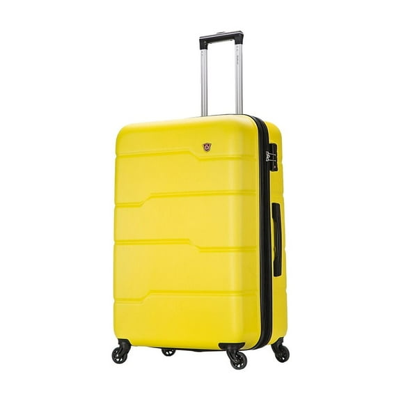 DUKAP RODEZ Plastic 4-Wheel Spinner Luggage Yellow (DKROD00L-YEL)