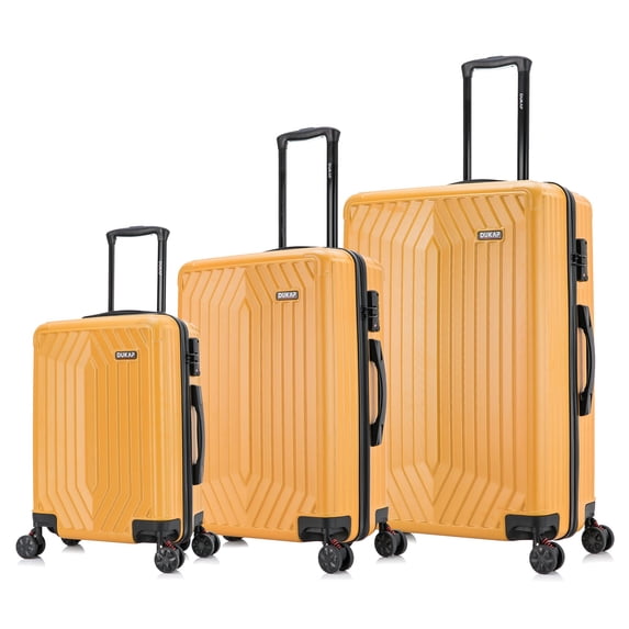 DUKAP Stratos 3-Piece Hardside Lightweight Luggage Sets with Wheels Handle Trolley, (20"/24"/28"), Terracota