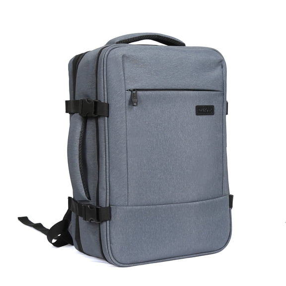 DUKAP X-Era Expandable Backpack - Heavy Duty Material, Premium Washed Fabric, Padded Laptop Compartment, EZ-Access Pockets, Carry-On Sleeve, High Performance Backpack for Travel - Grey