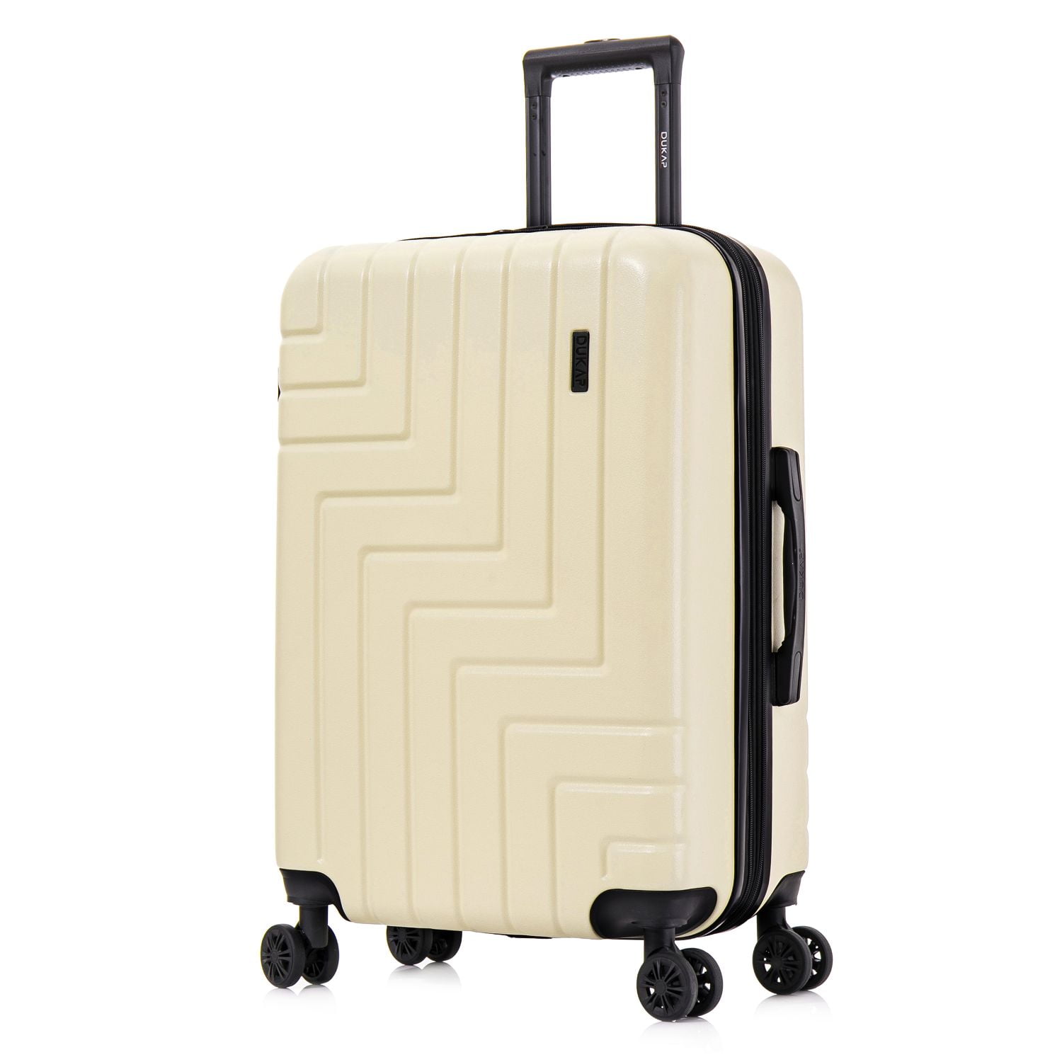 DUKAP ZAHAV 24 Hardside Lightweight Checked Luggage with Spinner Wheels Handle and Trolley Sand Walmart