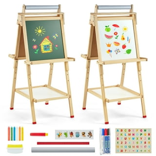 U Play Wooden Standing Double-Sided Art Easel - Sam's Club