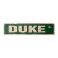 thumbnail image 1 of DUKE Vintage Aluminum Street Sign Childrens Name Room Metal Sign rustic metal tin | Indoor/Outdoor |  24" Wide, 1 of 4