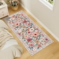 thumbnail image 1 of DUKINO 2x5 Runner Rug for Hallway, Washable Kitchen Floral Runner Rug with Non Slip Backing, Low Pile Soft Boho Carpet for Kitchen, Hallway, Entryway, Laundry, Bedroom, Beige, 1 of 8