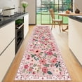 thumbnail image 1 of DUKINO 2x6 Runner Rug for Hallway, Washable Kitchen Rug with Non Slip Backing, Low Pile Soft Boho Floral Runner for Kitchen, Hallway, Entryway, Laundry, Bedroom, Pink, 1 of 8