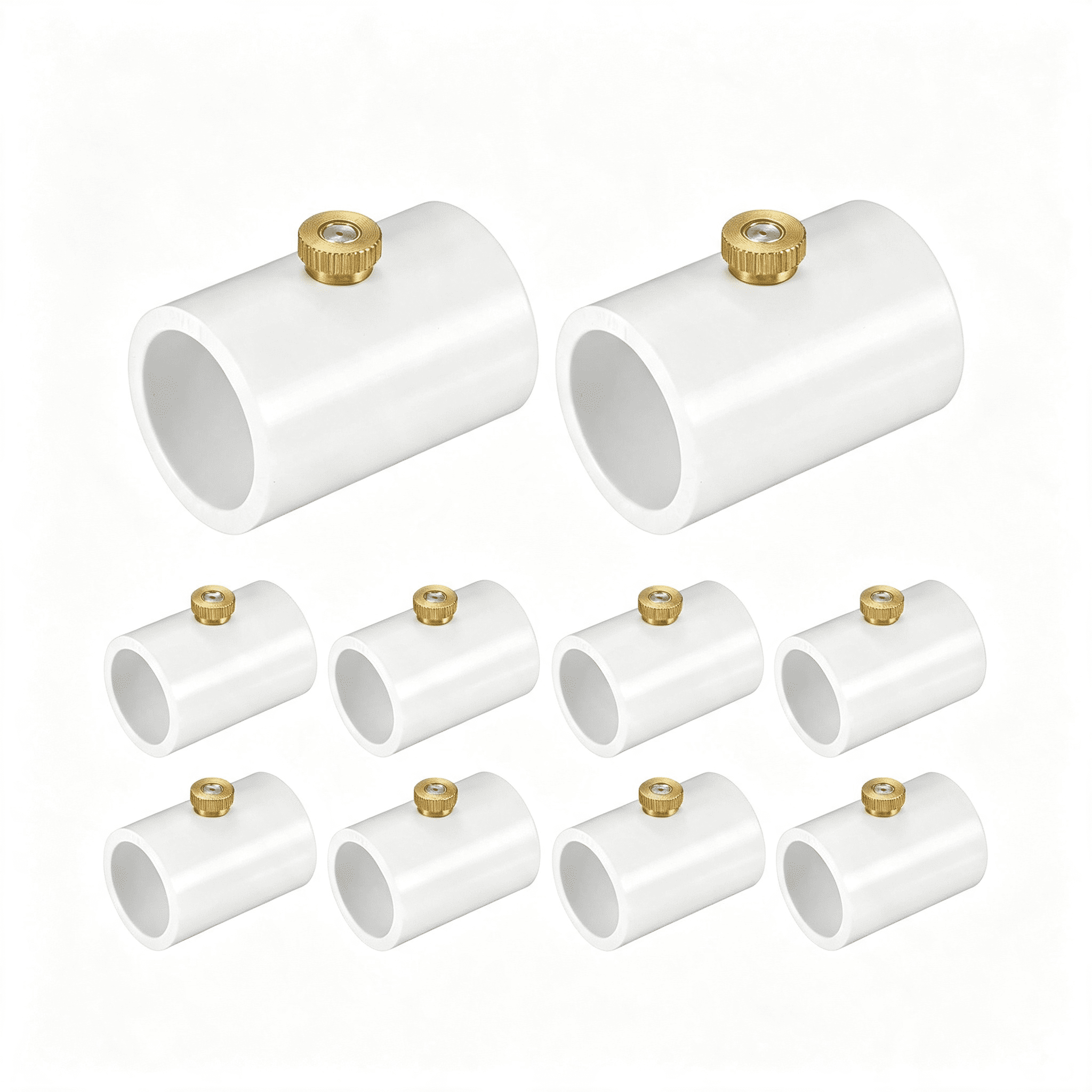 DUKOU 10-Pack Pvc Misting Nozzle Coupling, 0.7Mm Orifice 1/2 Inch ...
