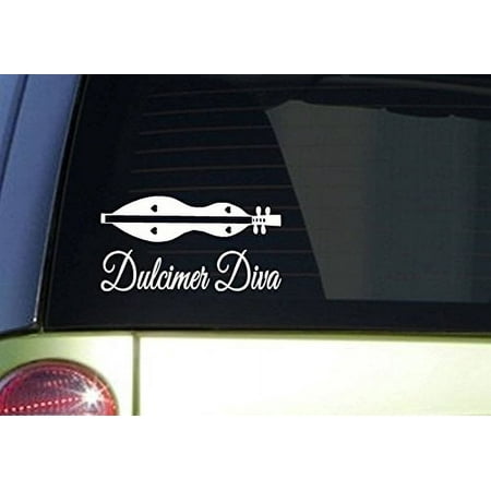 DULCIMER Diva *I983* 8 inch wide sticker decal