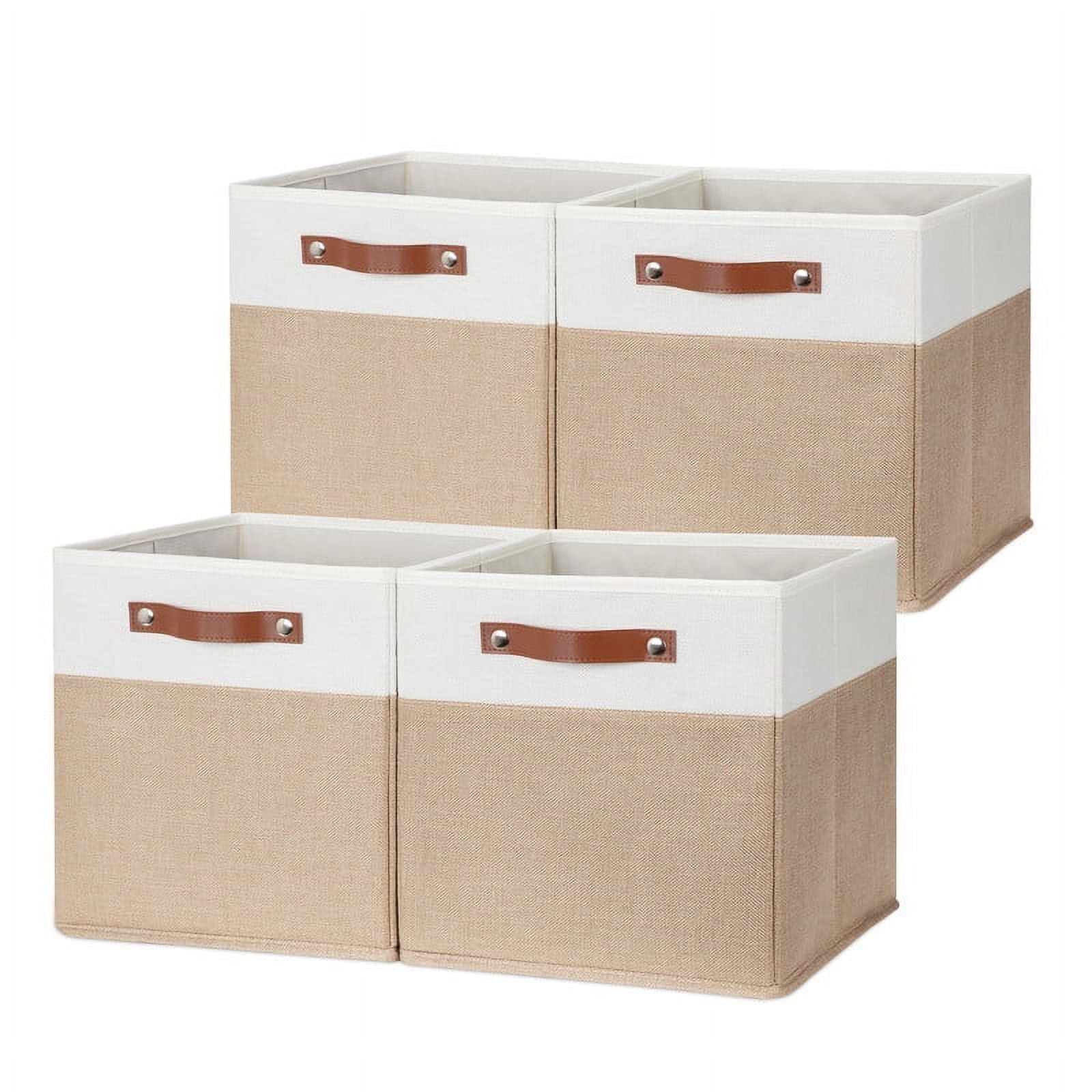 DULLEMELO Cube Storage Bins,12 x 12 x 12 inch Fabric Storage Cubes for ...