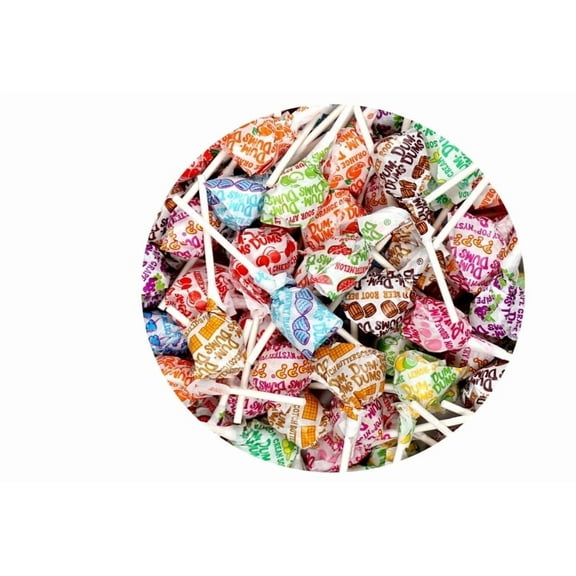 DUM DUMS Original Mix Lollipops, Assorted Flavors, 1 lb Bag, 60 Pieces, Gluten Free