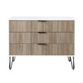thumbnail image 1 of DUMBO Modern Engineered Wood Dresser with 3-Drawers in Multi-Color, 1 of 11