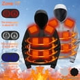 thumbnail image 1 of DUMUIELD Heated Hoodie for Men Women Electric Heating Sweatshirt Warm Fleece Lined Winter Thermal 17 Heating Zones Pullover Sweater Black,M, 1 of 7