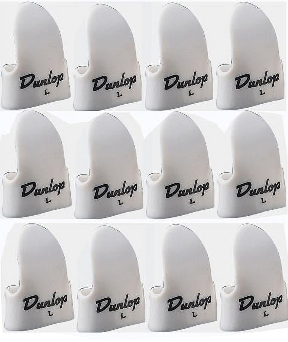DUN-9021R Dunlop Large Finger Picks White 12 Pack