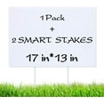thumbnail image 1 of DUNCHATY 1 Pack Blank Yard Signs with Stakes, 13x17 Inch Customizable Corrugated Plastic Signs for Garage Sales, Real Estate, Parties, Weatherproof, Reusable, 1 of 7