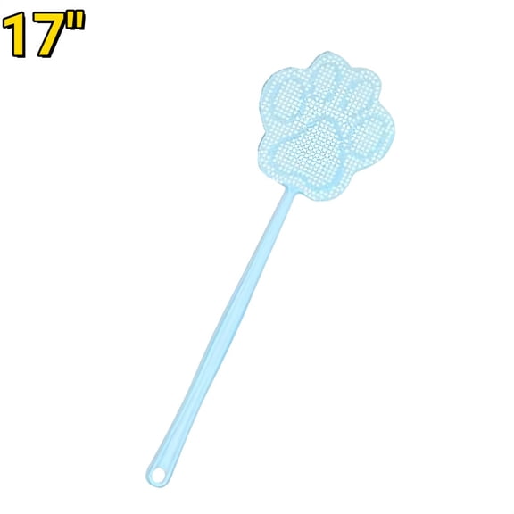 DUNCHATY 17" Swatter with Long Handle, Flexible Plastic Insect Racket for Indoor Outdoor Use - Blue