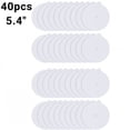 thumbnail image 1 of DUNCHATY 40 Pack Refillable Sticky Flea Trap Discs, 5.4in Glue Boards for Flying Insects, Non-Toxic Replacement Pads for Mosquito, Fly & Bed Bug Traps, Safe Around Pets & Kids for Home Use, 1 of 8