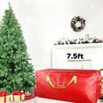 thumbnail image 1 of DUNCHATY 48" x 15" x 20" Christmas Tree Storage Bag, Fits Up to 7.5 ft Tall Artificial Tree, Heavy Duty Waterproof Red Christmas Tree Storage Container with Zipper and Handles, 1 of 7
