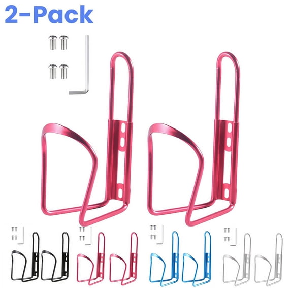 DUNCHATY Bicycle Water Cup Holder – Universal PC Plastic Bike Bottle Cage for Mountain Bikes, Road Cycling, Cruiser – Lightweight Drink Rack Cycling Accessories, Red