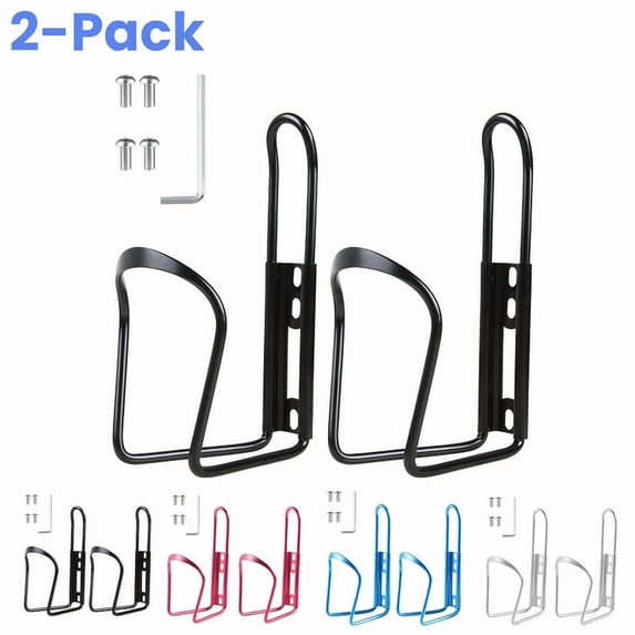 DUNCHATY Universal Bike Water Bottle Holder – Lightweight Aluminum Alloy Bicycle Cup Cage for Mountain Bike, Road Bike, MTB – Easy Install Cycling Accessories, Black