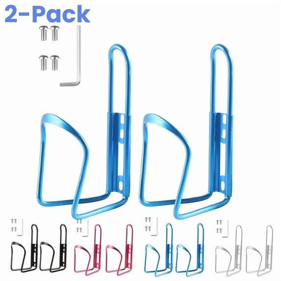 DUNCHATY Universal Bike Water Bottle Holder – Lightweight Aluminum Alloy Bicycle Cup Cage for Mountain Bike, Road Bike, MTB – Easy Install Cycling Accessories, Blue