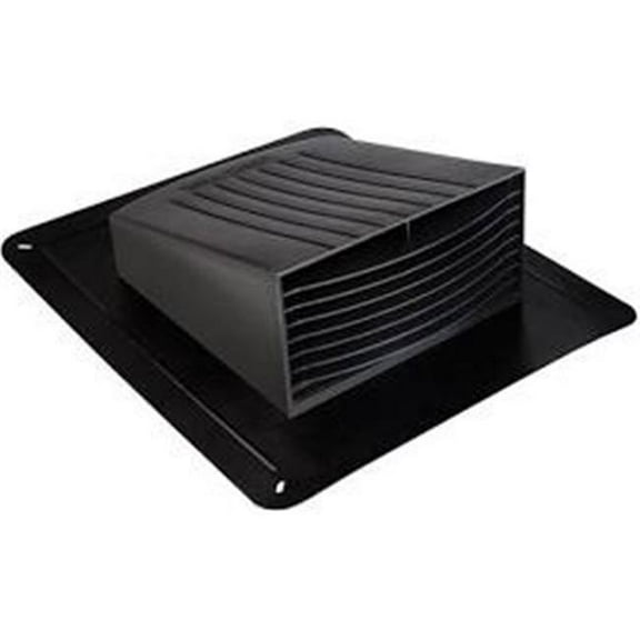 Dundas Jafine Roof Exhaust Vent with Damper - Removable - 4", Black