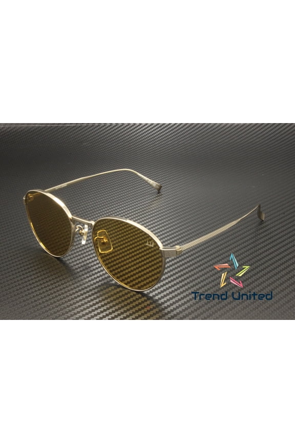 DU0034S 003 Round Oval Panthos Titanium Gold Yellow 53mm Mens Sunglasses
