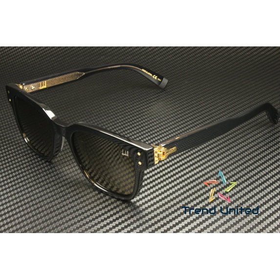 DUNHILL DU0045S 001 Square Brown Black 52 mm Men's Sunglasses