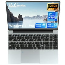 DUNHOO 15.6 inch Laptop Computer,Intel Celeron N5095,8 GB RAM 256GB SSD , FingerPrint, Backlit Keyboard, Windows 11 Pro
