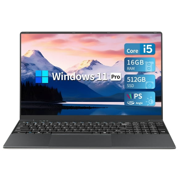 DUNHOO Laptop, Intel Core-i5 Laptop,up to3.60 GHz, 15.6 ,16GB RAM,512GB SSD,Full HD IPS Display,