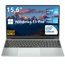 DUNHOO Yepbook 15.6" Laptop , Intel Celeron N5095, 16GB RAM, 512GB SSD, Fast-Charging Backlit Keyboard Ideal for Work and Play,Windows 11 Pro