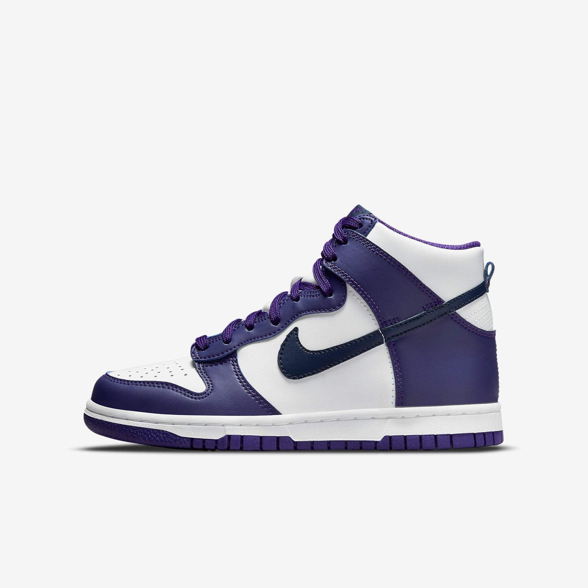 Dunk High Purple Black White Nikes DUNK HIGH GS 'ELECTRO PURPLE - Main Image