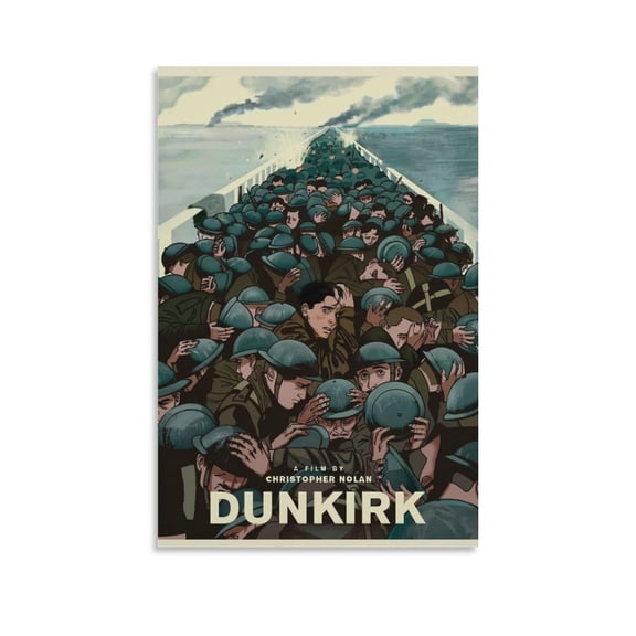 DUNKIRK Authentic Original Movie Poster Canvas Poster Wall Art Picture Prints Hanging Photo Decor Home Posters Artworks