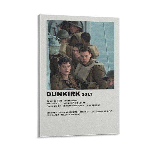 DUNKIRK Authentic Original Movie Poster Painting On Canvas Wall Art Poster Scroll Picture Print Living Room Walls Decor Home Posters