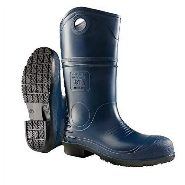 DUNLOP DuraPro PVC Steel Toe Waterproof Pull On Work Boot Navy Blue 89086 NAVY BLUE