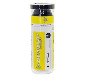 Pack de 2x3 balles de squash Dunlop Pro (6 Balles) - Compétition - Double point jaune