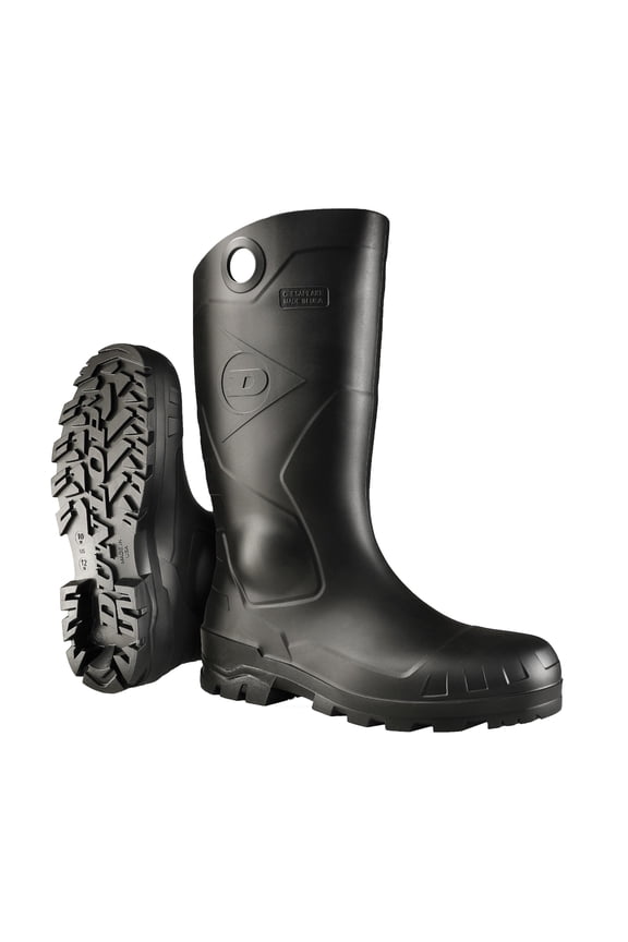 Protective Footwear, Chesapeake plain toe Black Amazon, 100% Waterproof PVC, Lightweight and Durable, 8677577.04, Size 4 US CA2