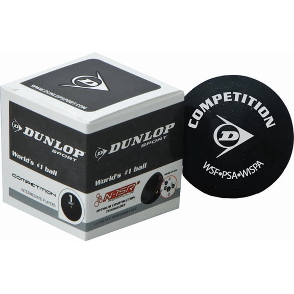 DUNLOP Sport Intermediate Players Competition Racquetball Squash Ball Pack of 12
