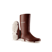DUNLOP Sport - Rain boots for Women & Girls - Waterproof rubber boots made from PVC - Fashionable Garden boots - Durable & Lightweight - Burgundy/ White - Size 1-11