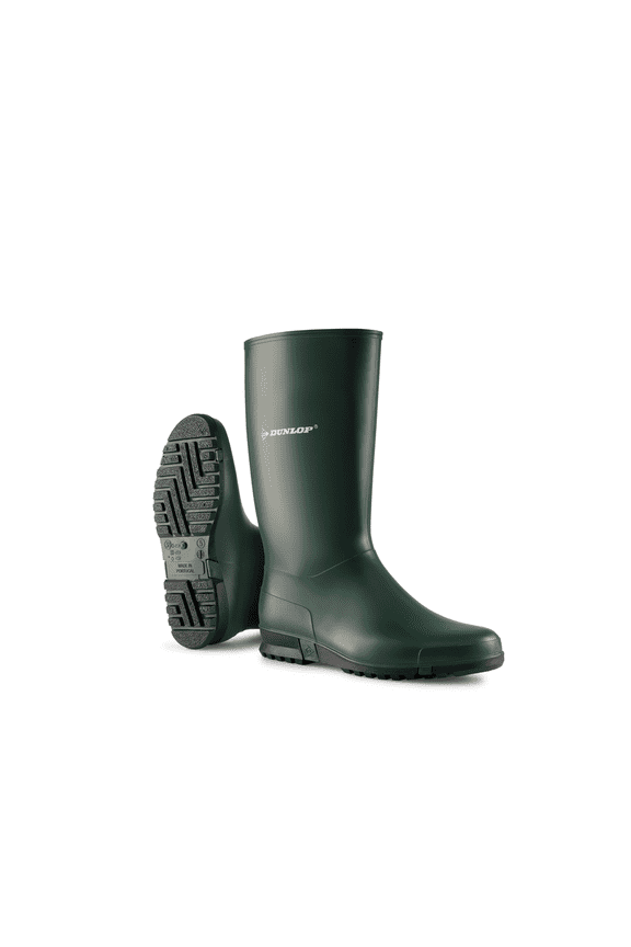 Sport - Rain boots for Women & Girls - Waterproof rubber boots made from PVC - Fashionable Garden boots - Durable & Lightweight - Heritage Green/Black - Size 1-11