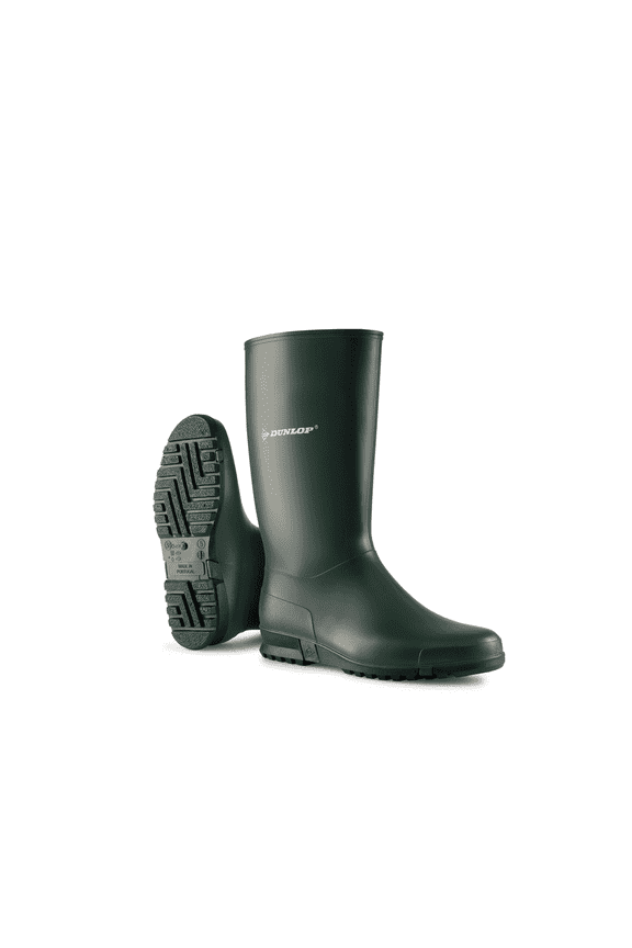 Sport - Rain boots for Women & Girls - Waterproof rubber boots made from PVC - Fashionable Garden boots - Durable & Lightweight - Heritage Green/Black - Size 1-11